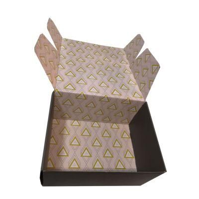 Gold Hot Stamping Custom Logo White Clothing Packaging Gift Box