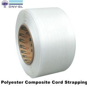 DNV GL, ISO9001 Certificate Polyester Composite Cord Strapping For Packaging