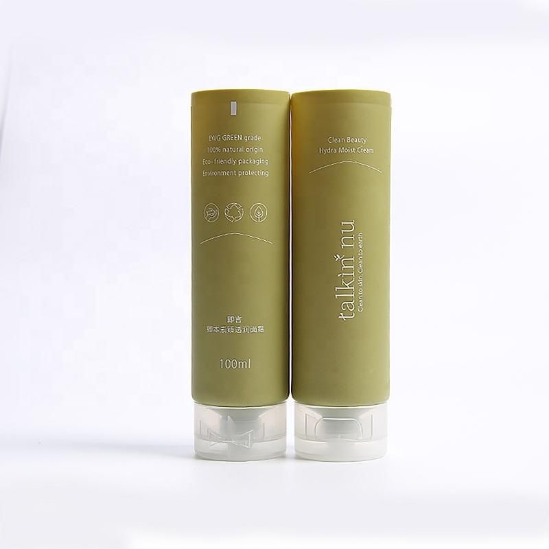 Environmental Friendly Biodegradable Material Sugarcane Material Hair Packaging Tube