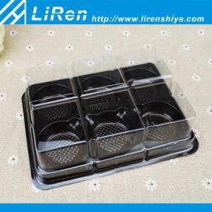 Macaron/Biscuits Packaging Plastic Cake Box with Clear Lid