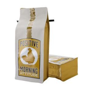 Custom Packaging Sealed Aluminum Foil Food Packaging Plastic Coffee Bag with Tin Tie Valve Zipper