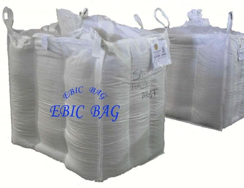 1000kgs-1500kgs Corner Loops Baffle Cubic Sand Sling Ton Jumbo Bulk FIBC Q Super Sack Ventilated Firewood Fertilizer Cement PP Packing Plastic Big Bag