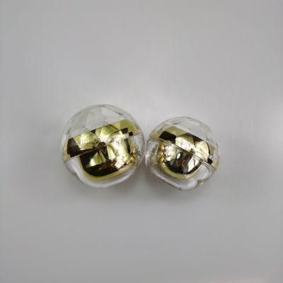 30g 50g Empty Luxury Fancy Plastic Cosmetic Oval Ball Shape Jar for Facial Cream