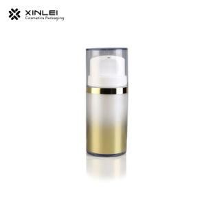 30ml Golden Gradient Slim Double Wall Serum Airless Packaging Bottle