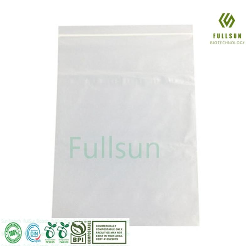 Biodegradable Frozen Zipper Bag Food Packaging Zip-Lock Clothes Plastic Bag