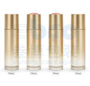 30ml Electroplating Plastic Luxury Cosmetic Packaging Press Dropper Essential Bottle.