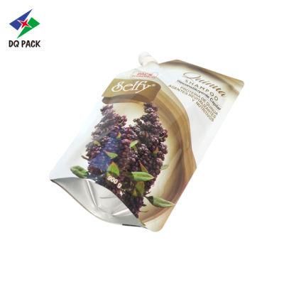 Plastic Printing Packaging Bag Packing Stand up Pouch with Spout for Paste Shampoo