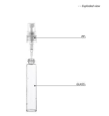 Wholesale High Quality 8ml Cylinder Custom Small Refillable Glass Empty Perfume Bottles
