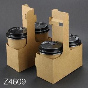 Z4609 Paper Coffee Cup Holder Take Away Paper Cup Holder Tray