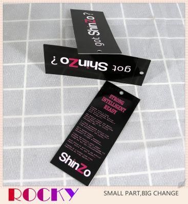 Customized Sticker Paper Recycled Garment Hang Tag Custom Logo Printing Gold Foil Luxury Hangtag Label for Apparel