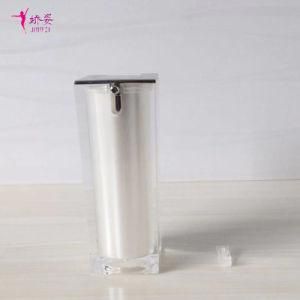30ml Square Shape Vacuum Press Pump Bottle for Skin Care Packaging