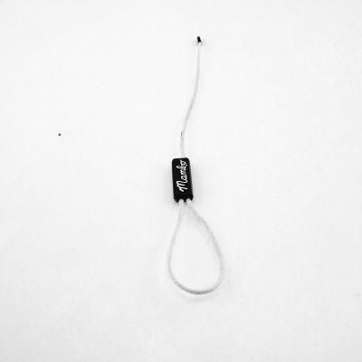 White Letter Black Background Plain Seal Tag with Cotton Strings