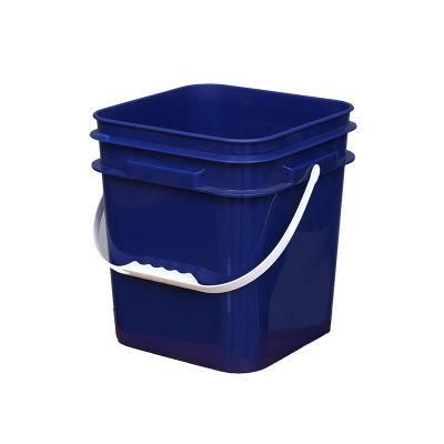 Chinese Manufacturers 20L Square Plastic Barrel Pail Bucket with Lids