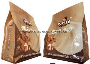 Flexible Packaging Colorful Frozen Food Block Bottom Bag