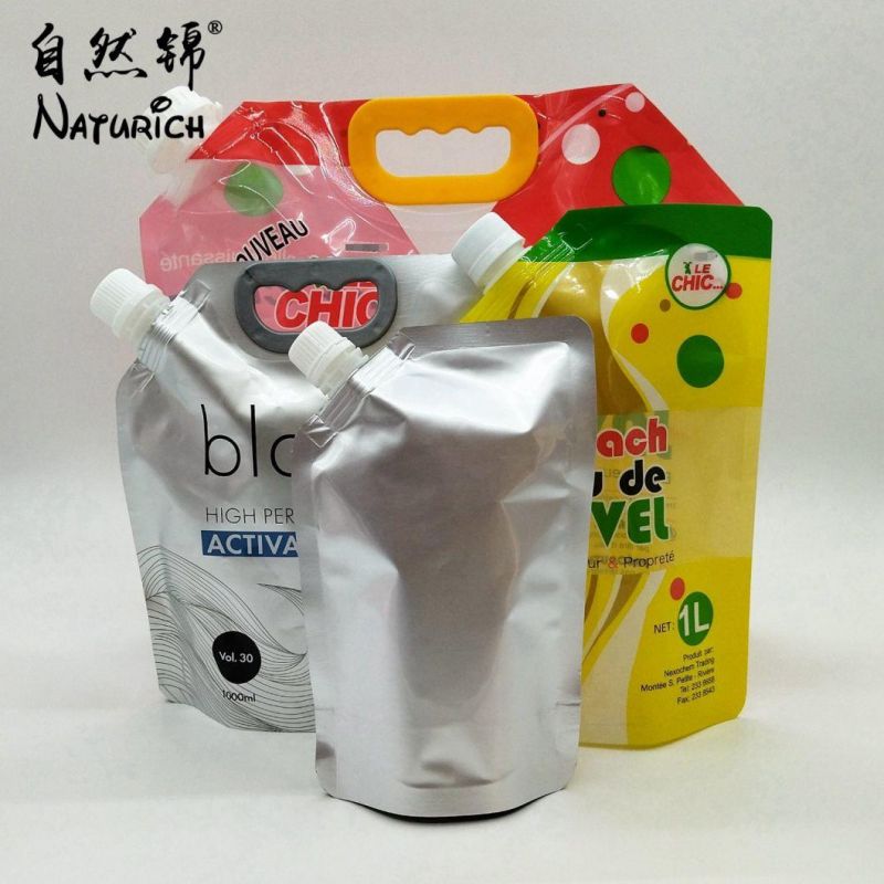 Doypack Standing Washing Powder Packaging Bag Mylar Spout Bag