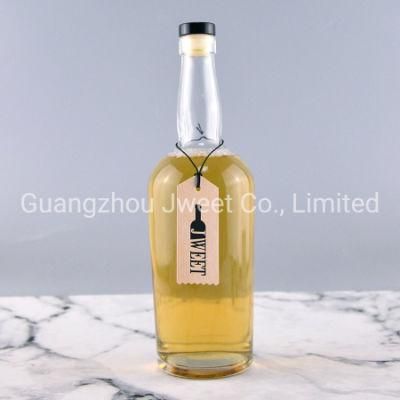 Empty Wine Bottle 700ml Crystal Glass Tequila Spirit Bottle