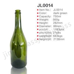 Red Wine Bottle / Champagne Glass Bottle and Fruit Wine Bottle 750 Ml Bottle