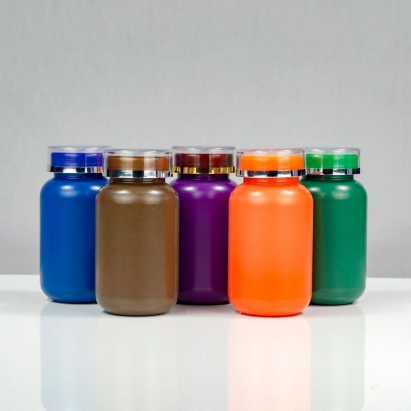 Hot Sale High Density Empty Oxygen Resistance Colorful Matte Skin HDPE Plastic Bottle