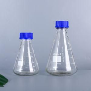 Wholesale 500ml, 1000ml Cone-Shape Glass Reagent Bottle with Blue Screw Cap