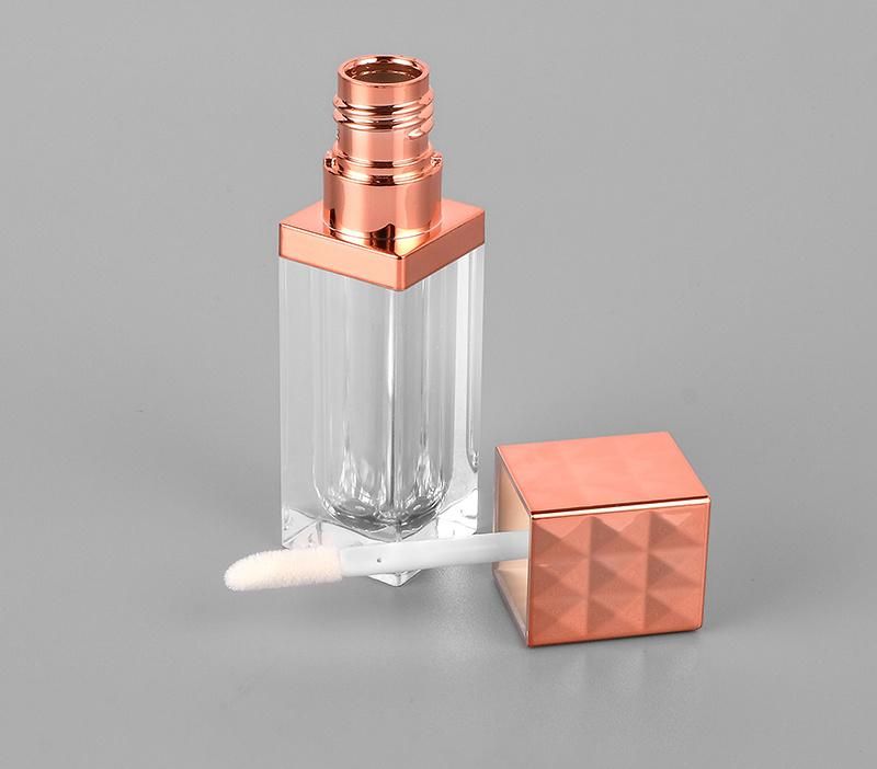 China Supplier Luxury Empty Lip Gloss Tube Square Lip Gloss Tube Container for Makeup Packaging