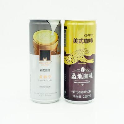 Slim 250ml Cold Coffee Cans with 200 Lids