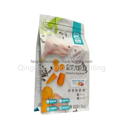 OEM Factory Flat Bottom Dog Cat Food Reusable Bag