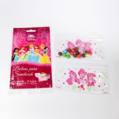 Custom Logo Eco Ziplock Leakproof Food Lunch Snack Storage Packing Freezer Sandwich Bag