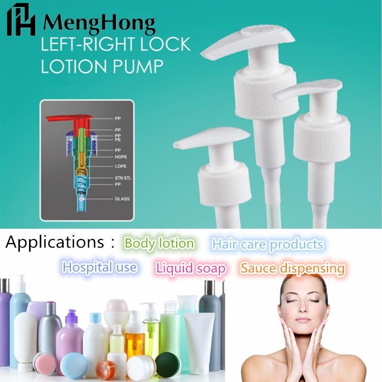 Plastic Lotion Pump Sprayer with Bamboo