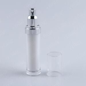 Plastic Clear Airless Bottle for Cosmetic Packaging