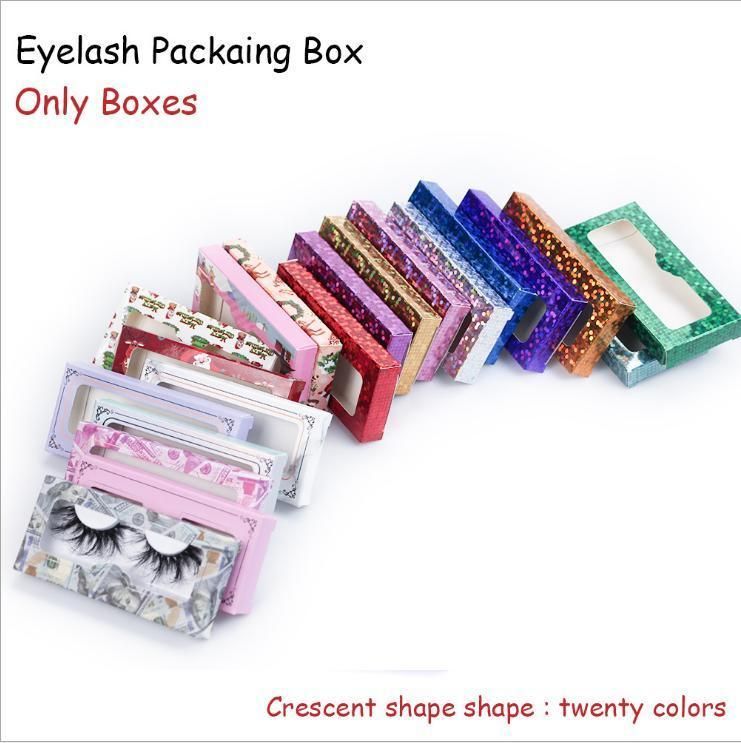 Custom Printed False Eyelashes Packing Box Spot Wholesale Variety of False Eyelashes Box Optional Open Window Eyelashes Paper Gift Box