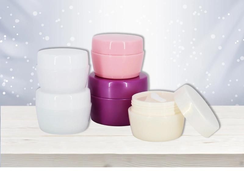 Wholesale Plastic PP White Pink 50ml 60ml 80ml 100ml Cosmetic Facial Cream Jar