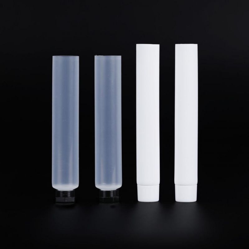 Cosmetic Packaging Empty Cream Lotion 100 G Plastic PE Soft Tube with Different Screw Lids Matte Black Cosmetic Squeeze Tube Plastic Products