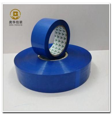 Blue BOPP Adhesive for Carton Packaging Highly Viscous Blue Tape