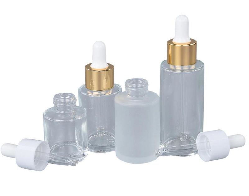 Wholesale Clear Matte 20ml 30ml 50ml Glass Bottle with Dropper for Essential Oil