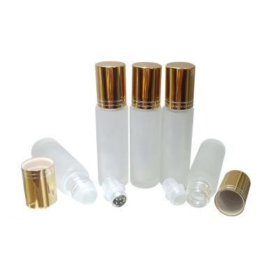 High Quality Clear Amber 5ml 15ml 10ml 20ml Glass Roll on Bottles with Stainless Steel Ball Essential Oil Roller Bottle