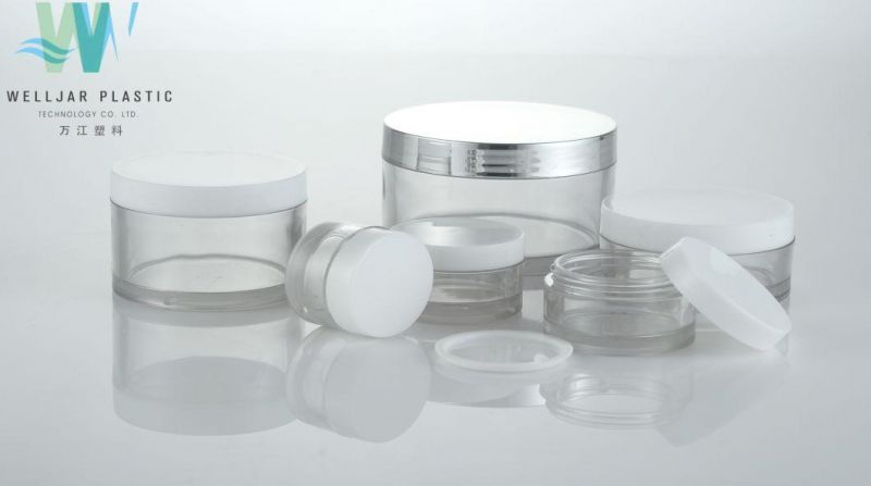 Round Bottle10g Plastic Pet Cream Jar with PP Cap