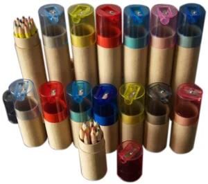 Colourful High Class Plastic Top Paper Tube Packaging (YY-B0098)