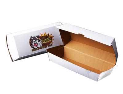 Hiqh Quality Biodegradable Corrugated Paper Box for Hamburger Packing