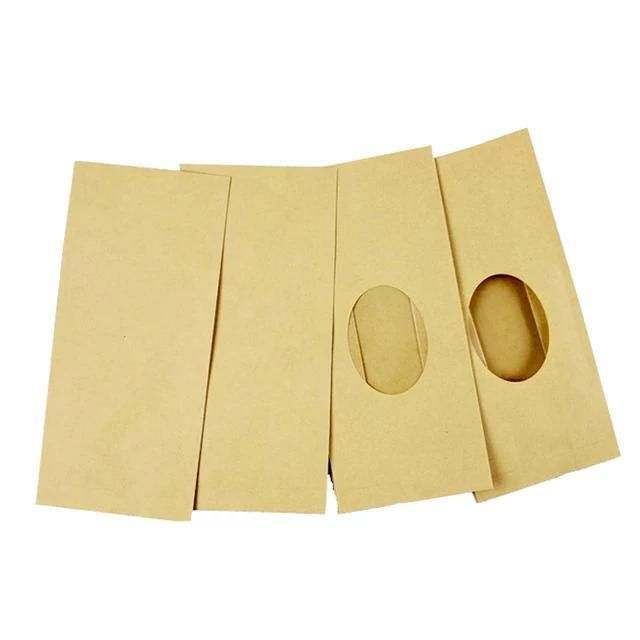 Kraft Paper Bag with Window and Zipper