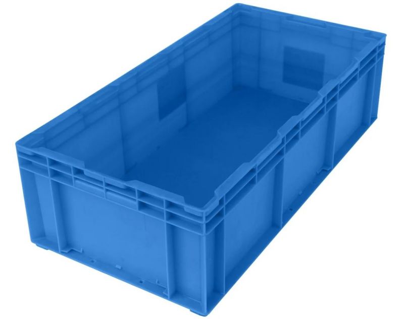 HP7c Plastic Turnover Logistics Container Box HP Standard Auto Parts Logistic Box Durable Opaque Plastic Storage Boxes