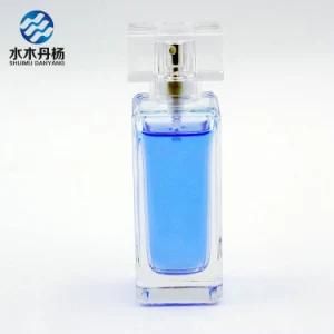 50ml Square Fragrance Perfume Glass Bottle with Sprayer