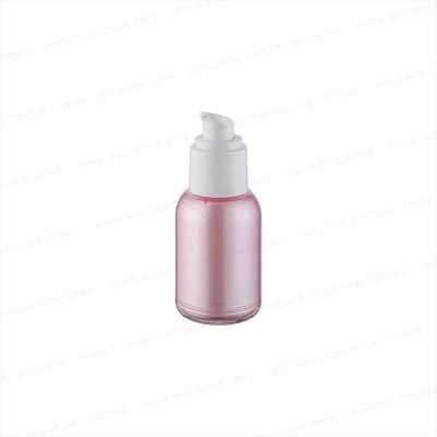 Winpack Cosmetic Plastic Lotion Airless Pink Bottle with Pump 20ml 30ml 50ml