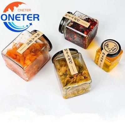 Hot Selling Wholesale Different Size with Metal Lid Honey Jar Sealed Glass Jar