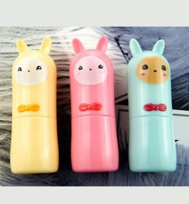 Low MOQ Cheap Cute Pink Empty Lipstick Case Container Rabbit Shaped Lipstick Tube Packaging