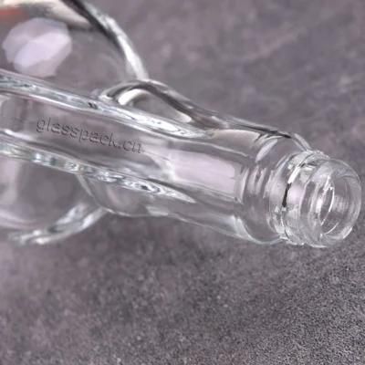 100ml Flint Glass Vodka Bottle with Aluminum Cap