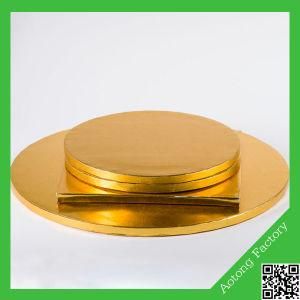 Hot Selling Golden Round Shape Foil Cake Boards