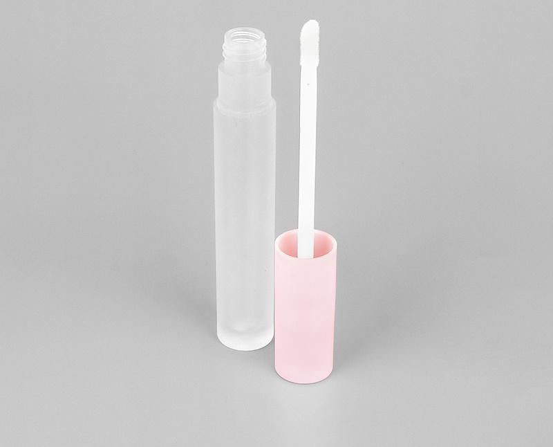 in Stock Ready to Ship Bulk Price 4ml Fancy Fashion Clear Lip Gloss Tube Packaging with Pink Top for Lip Gloss