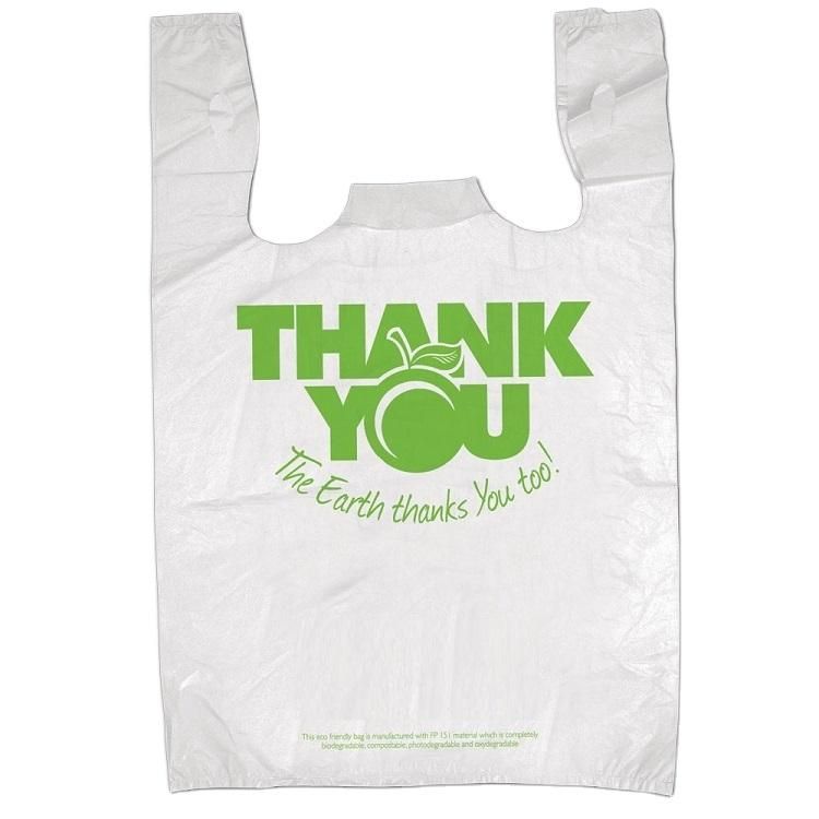 Wholesale Custom Vest Supermarket Packaging Shopping Bags T-Shirt Bag