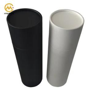 Wholesale Recyclable and Reusable Round Cylinder Paper Wine Liquor Bottle Packaging Box