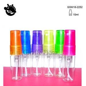 Cosmetic Jar Transparent Glass Bottle with Plastic Atomizer
